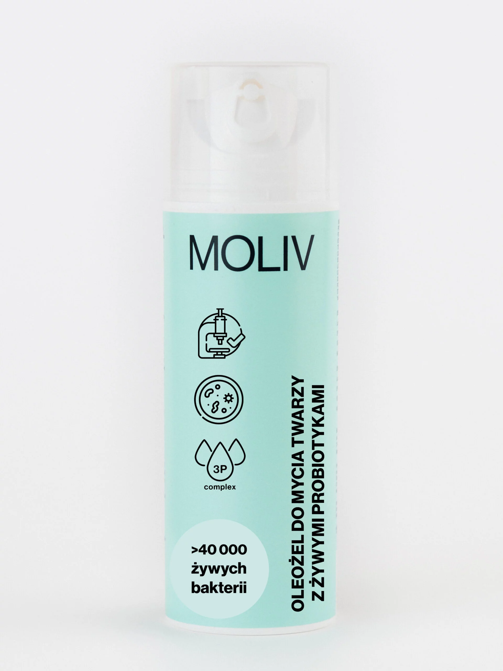 ZESTAW HYDRATE Oleożel do mycia twarzy z żywymi probiotykami 150ml, Krem do twarzy NAWILŻAJĄCY 30ml, Serum do twarzy 30ml - obrazek 2