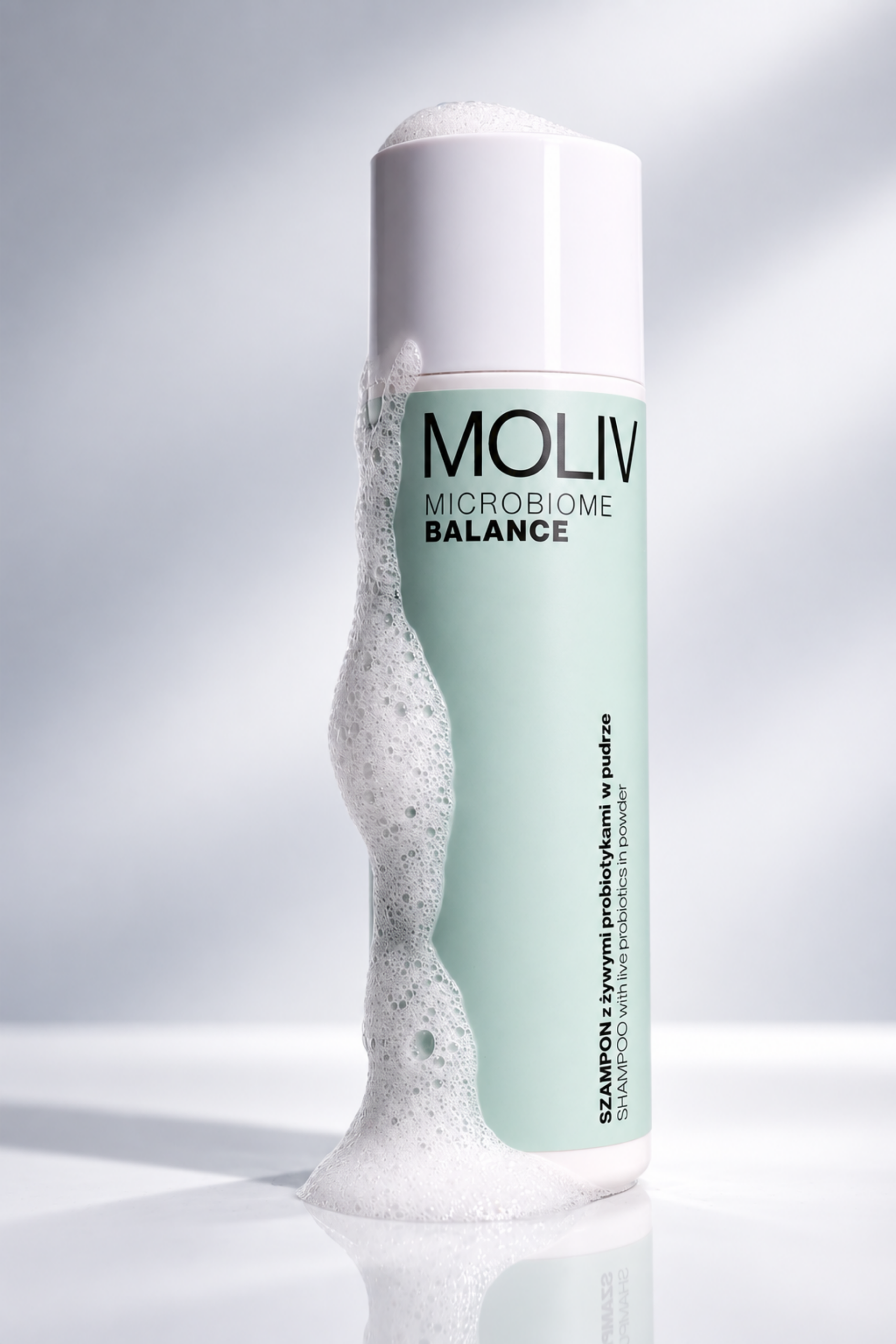 MOLIV MICROBIOME BALANCE Szampon z żywymi probiotykami w pudrze | Kontrola Sebum i Równowaga Mikrobiomu. 120g - obrazek 2