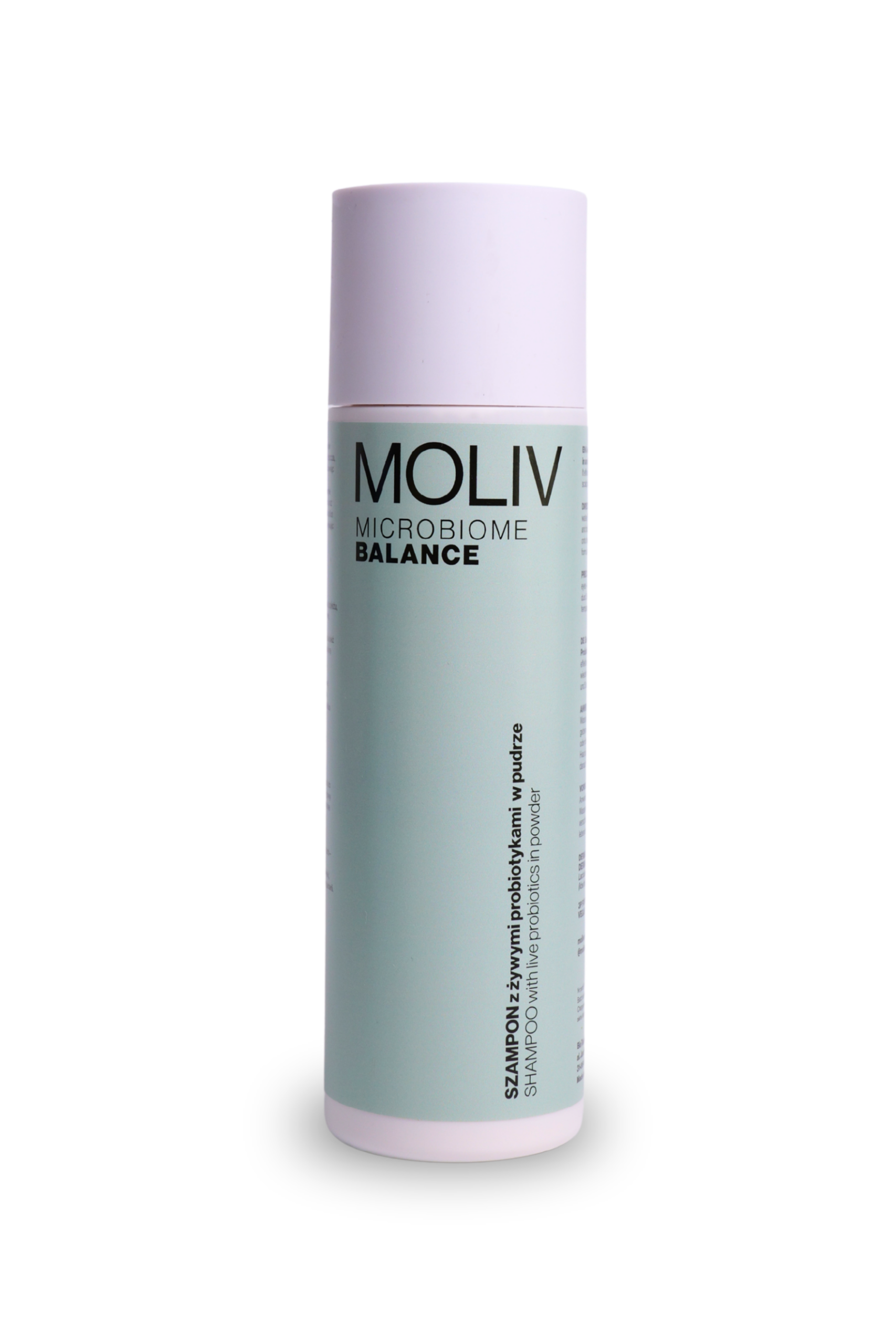 MOLIV MICROBIOME BALANCE Szampon z żywymi probiotykami w pudrze | Kontrola Sebum i Równowaga Mikrobiomu. 120g