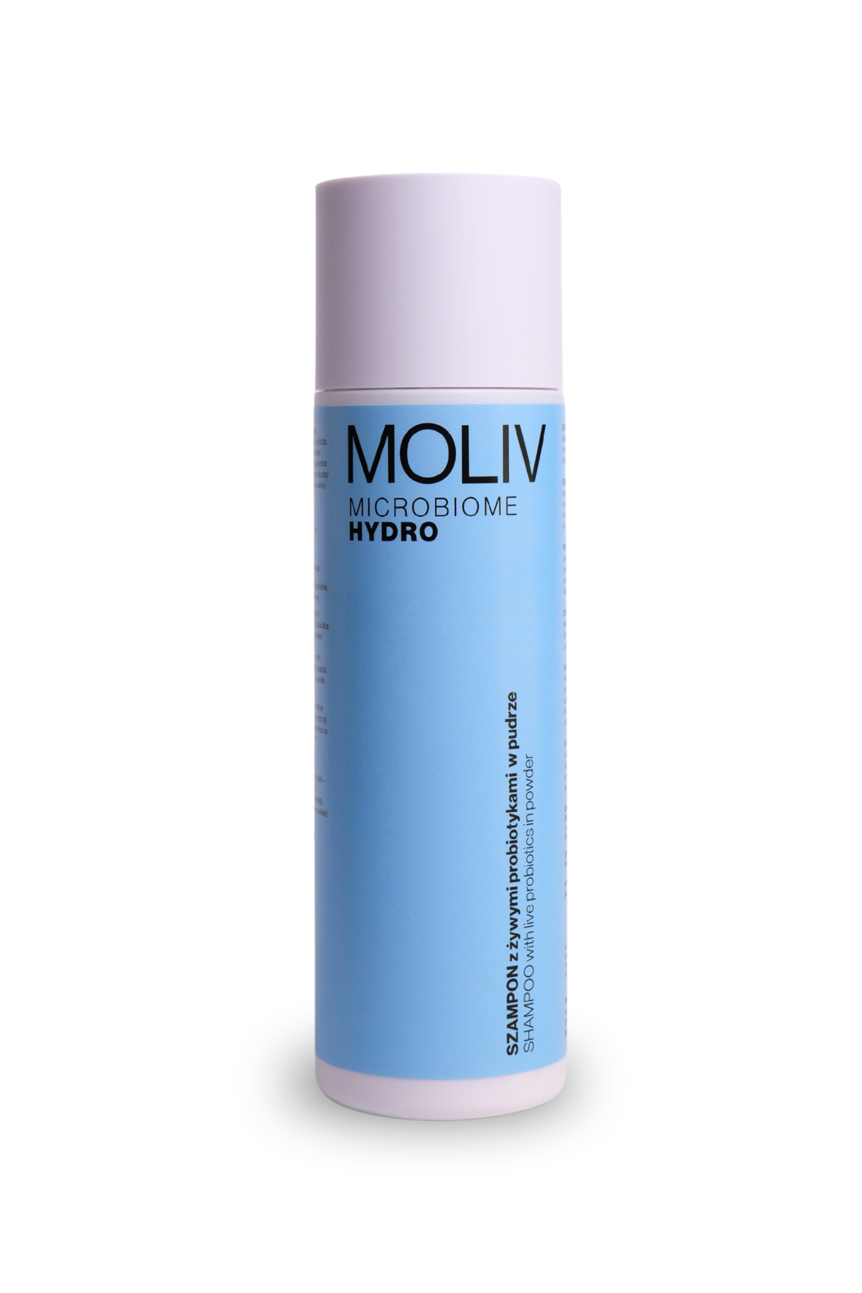 MOLIV MICROBIOME HYDRO Szampon z żywymi probiotykami w pudrze | Delikatna Formuła Kojąco-Nawilżająca. 120g